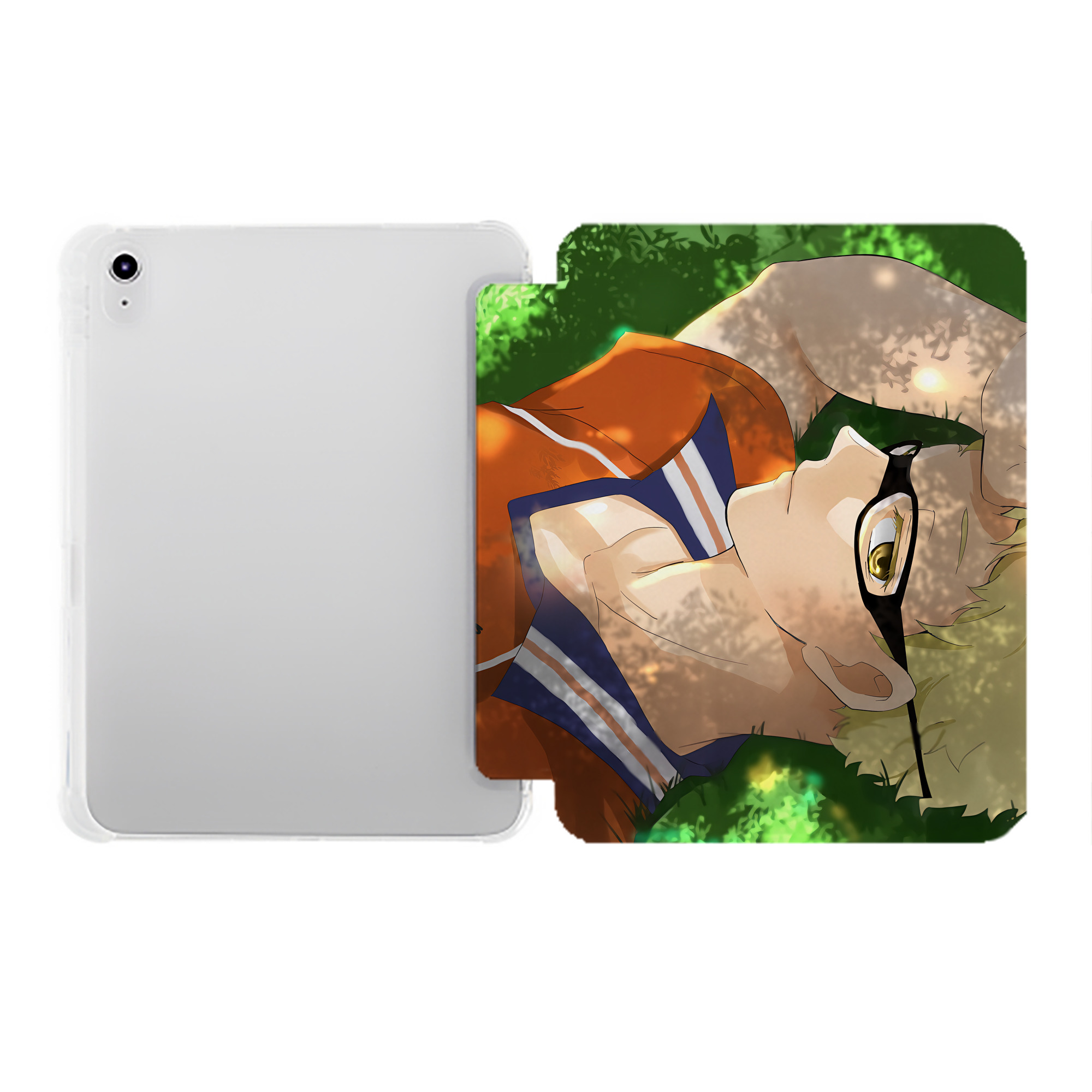 （画像用） ハイキュー!! Haikyu!! IPad ケース ペン収納付き 三つ折りスタンド PUレザー×シリコン 対応機種9.5/10.5/10.9インチ